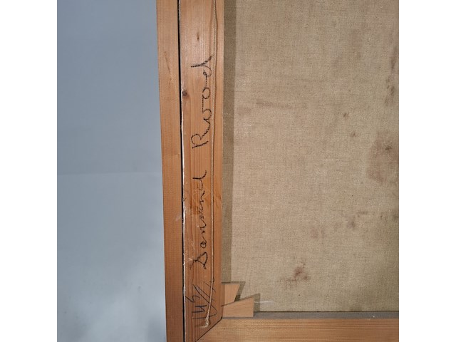 Schilderij, j. van dijk, dansend rood, 1961 - afbeelding 7 van  8