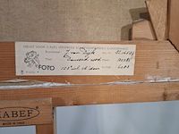 Schilderij, j. van dijk, dansend rood, 1961 - afbeelding 8 van  8