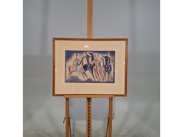 Schilderij, j. van reede, ruiters - afbeelding 1 van  7