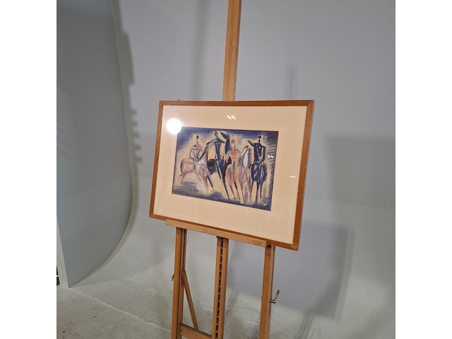 Schilderij, j. van reede, ruiters - afbeelding 3 van  7