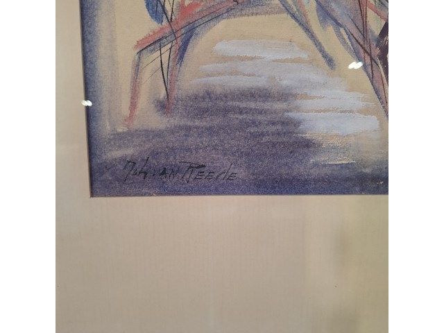 Schilderij, j. van reede, ruiters - afbeelding 5 van  7