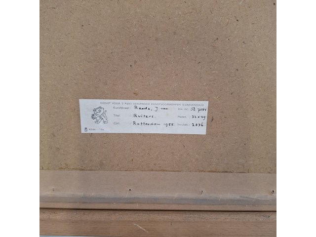 Schilderij, j. van reede, ruiters - afbeelding 7 van  7