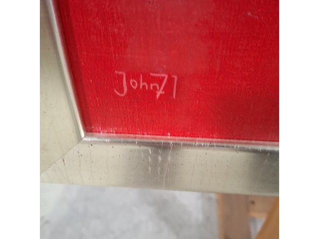 Schilderij, j. verschuren, 1971 - afbeelding 5 van  7