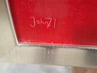 Schilderij, j. verschuren, 1971 - afbeelding 5 van  7