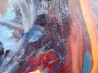 Schilderij, j.h. willemse, ochtend sloterplas, 1976 - afbeelding 4 van  7