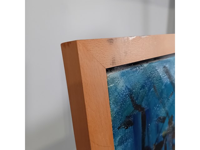 Schilderij, j.h. willemse, ochtend sloterplas, 1976 - afbeelding 6 van  7