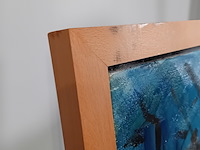 Schilderij, j.h. willemse, ochtend sloterplas, 1976 - afbeelding 6 van  7