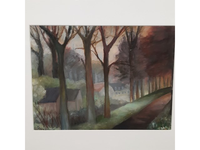 Schilderij, j.w. rooseboom, sombere dag - afbeelding 4 van  8