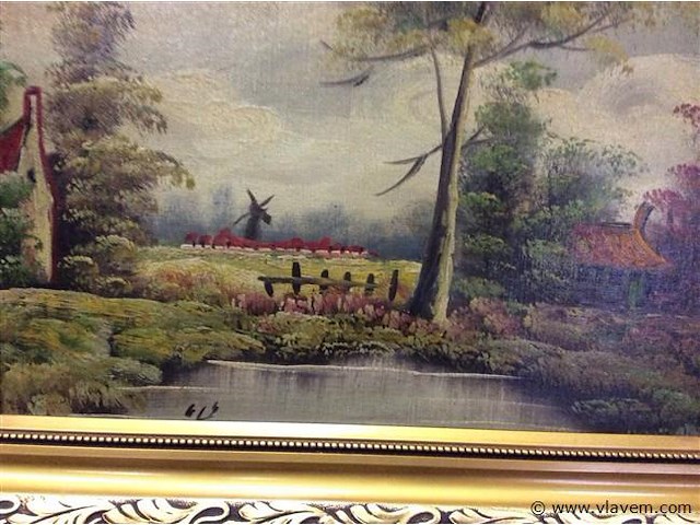 Schilderij landschap - afbeelding 2 van  2