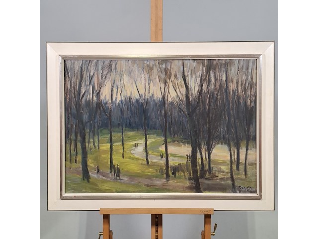 Schilderij, m. dagnelie, oosterpark, 1964 - afbeelding 1 van  8