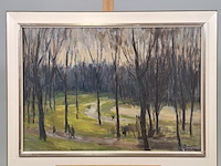 Schilderij, m. dagnelie, oosterpark, 1964 - afbeelding 1 van  8