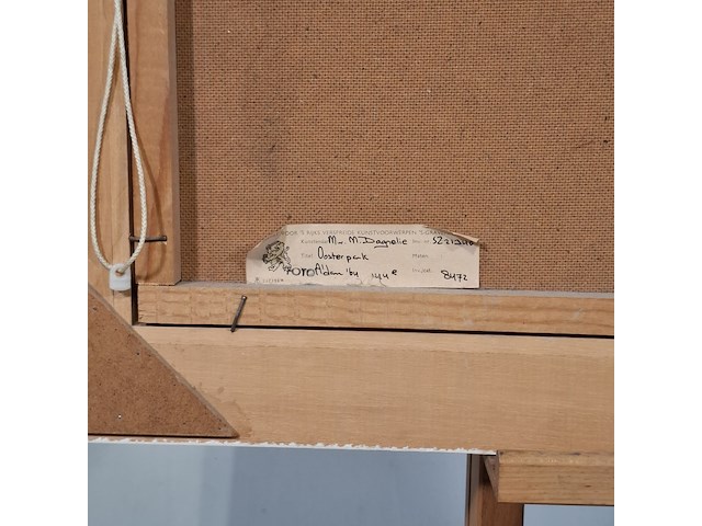 Schilderij, m. dagnelie, oosterpark, 1964 - afbeelding 8 van  8
