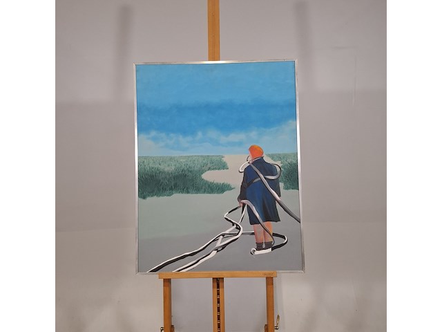 Schilderij, m. de jager, uitgeblust, 1981 - afbeelding 1 van  6