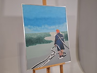 Schilderij, m. de jager, uitgeblust, 1981 - afbeelding 2 van  6