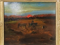 Schilderij m. de vlaminck, wit, +/- 1930 - afbeelding 2 van  8