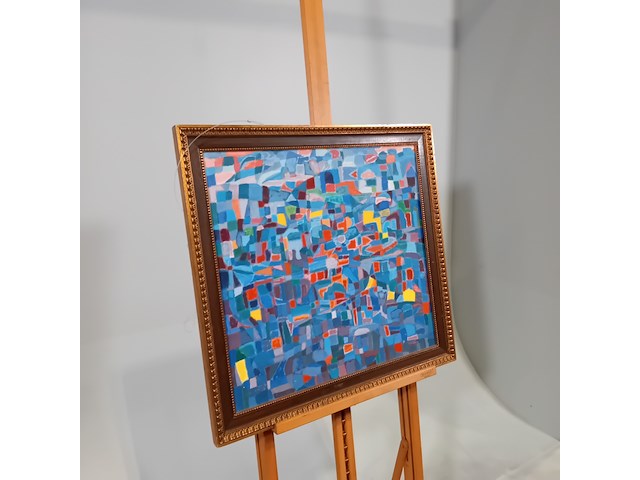Schilderij, m. g. de ronde, oosterse stad, 1973 - afbeelding 2 van  8