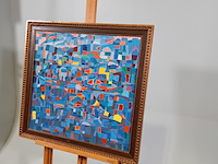 Schilderij, m. g. de ronde, oosterse stad, 1973 - afbeelding 3 van  8