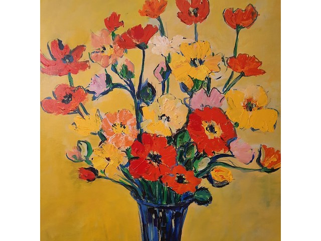 Schilderij, maya wildevuur (1944-2023), 1995 - afbeelding 5 van  8