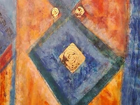 Schilderij maya wildevuur (1944-2023), abstract - afbeelding 6 van  10