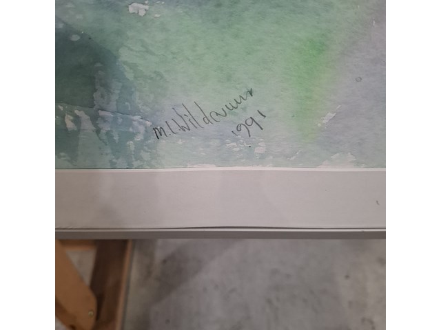 Schilderij, maya wildevuur (1944-2023), boeket, 1991, gemengde techniek - afbeelding 5 van  9