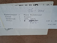 Schilderij, maya wildevuur (1944-2023), boeket, 1991, gemengde techniek - afbeelding 9 van  9