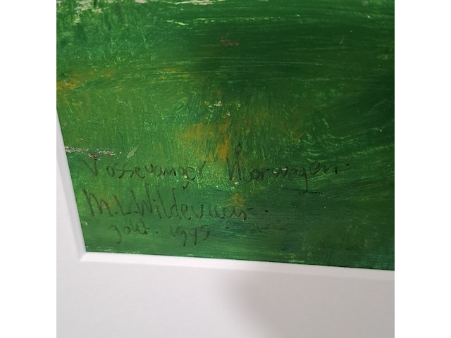 Schilderij, maya wildevuur (1944-2023), boom in landschap, 1995 - afbeelding 6 van  9