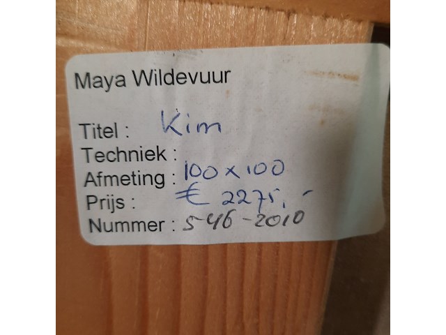 Schilderij, maya wildevuur (1944-2023), kim - afbeelding 8 van  8