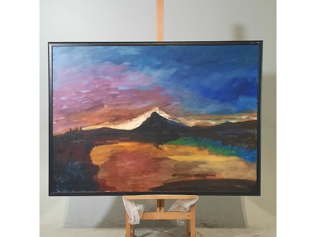 Schilderij, maya wildevuur (1944-2023), landschap, 1999 - afbeelding 2 van  8