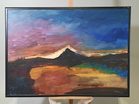 Schilderij, maya wildevuur (1944-2023), landschap, 1999 - afbeelding 2 van  8