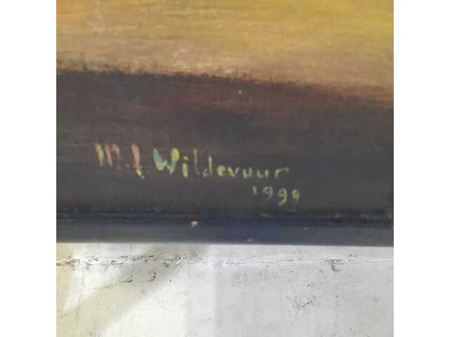 Schilderij, maya wildevuur (1944-2023), landschap, 1999 - afbeelding 5 van  8