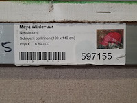 Schilderij, maya wildevuur (1944-2023), neushoorn, 2000 - afbeelding 8 van  8