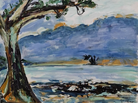 Schilderij, maya wildevuur (1944-2023), tahiti afaat 1, 1998 - afbeelding 1 van  8