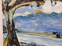 Schilderij, maya wildevuur (1944-2023), tahiti afaat 1, 1998 - afbeelding 5 van  8