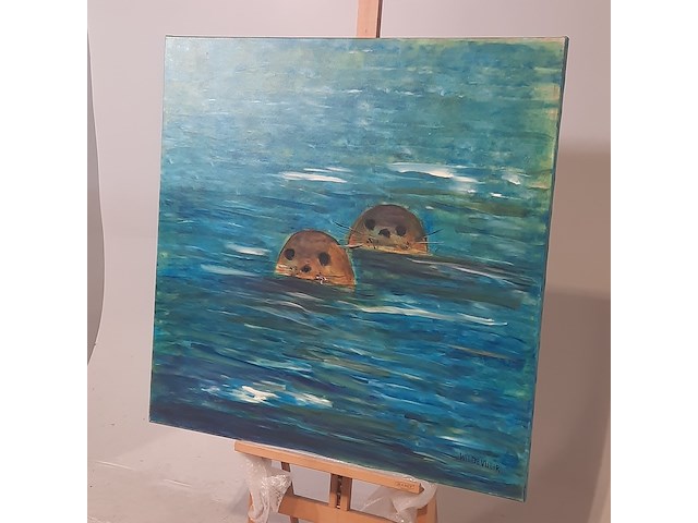 Schilderij, maya wildevuur (1944-2023), zeehond - afbeelding 10 van  15