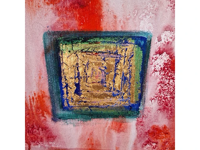 Schilderij, maya wildevuur, abstract, 1992 - afbeelding 2 van  8