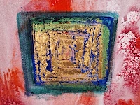 Schilderij, maya wildevuur, abstract, 1992 - afbeelding 2 van  8
