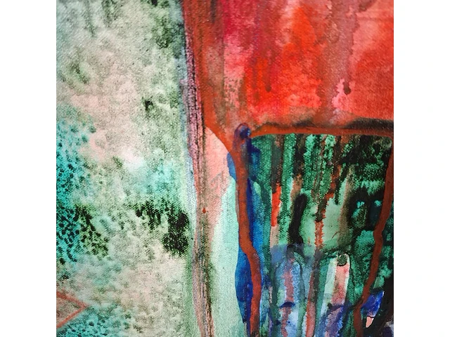 Schilderij, maya wildevuur, abstract, 1992 - afbeelding 3 van  8