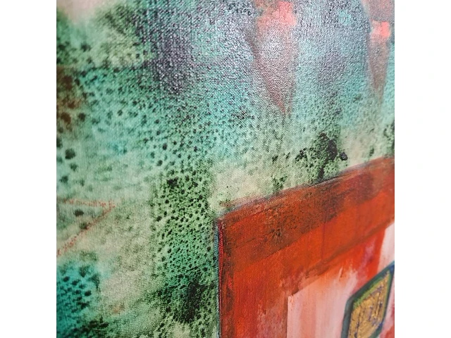 Schilderij, maya wildevuur, abstract, 1992 - afbeelding 4 van  8