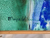 Schilderij, maya wildevuur, abstract, 1992 - afbeelding 5 van  8