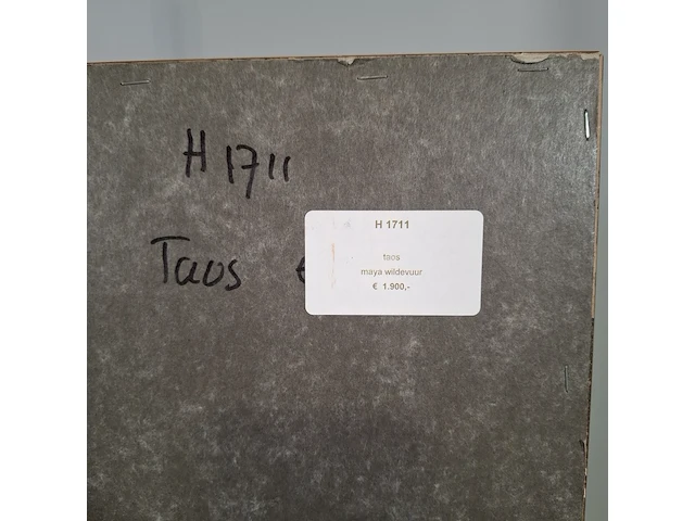 Schilderij, maya wildevuur, taos, 1999 - afbeelding 8 van  8