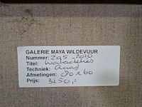Schilderij, maya wildevuur, waterlelies, 1995 - afbeelding 8 van  8