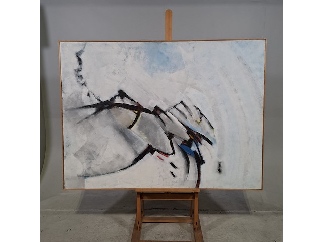 Schilderij, m.l. baumler, 1982 - afbeelding 1 van  6