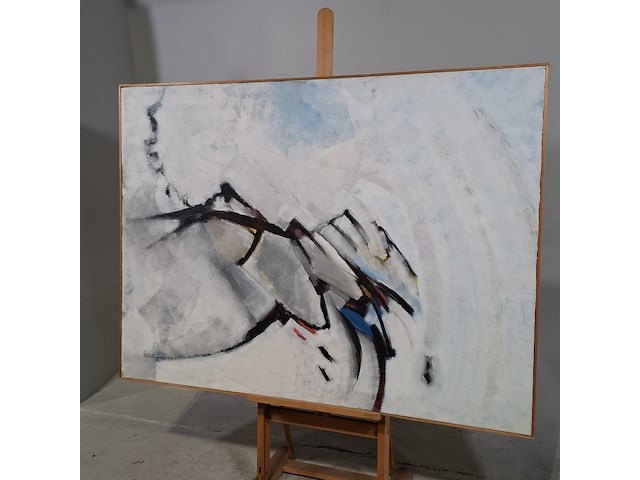 Schilderij, m.l. baumler, 1982 - afbeelding 3 van  6