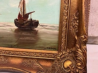 Schilderij molen en boot (2x) - afbeelding 6 van  9