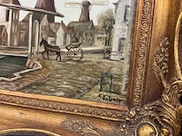 Schilderij molen en boot (2x) - afbeelding 7 van  9
