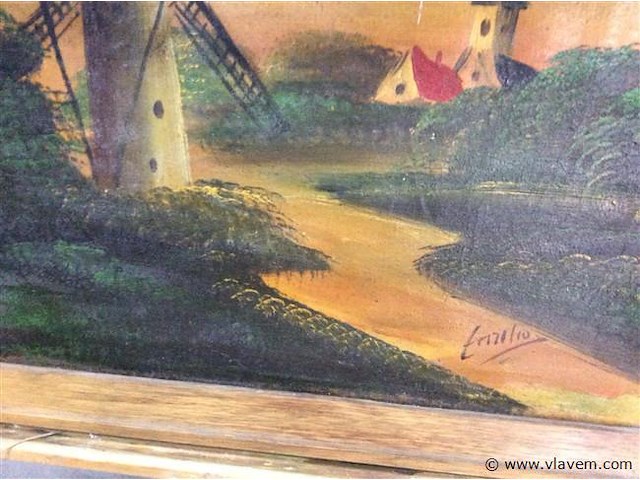 Schilderij molen - afbeelding 2 van  2