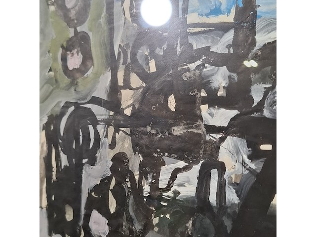 Schilderij, n. hamel, constructief, 1962 - afbeelding 3 van  5