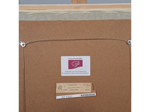 Schilderij, n. hamel, constructief, 1962 - afbeelding 5 van  5