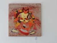 Schilderij op doek. afmeting 80 x 80 cm. - afbeelding 1 van  1