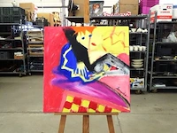 Schilderij op doek gesigneerd hanneke - afbeelding 1 van  5